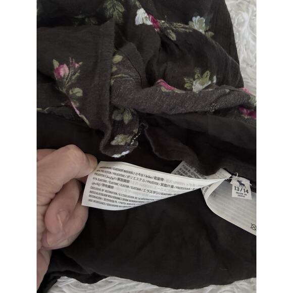 Abercrombie Kids Girls Sz. 13/14 Slate Gray Floral Lined Sundress. So Pretty - Picture 5 of 10